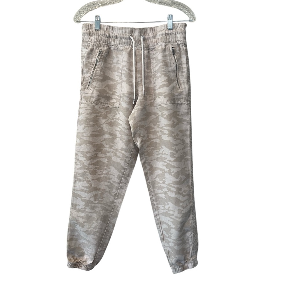 Athleta Cabo Tide Linen Jogger Camo size 4